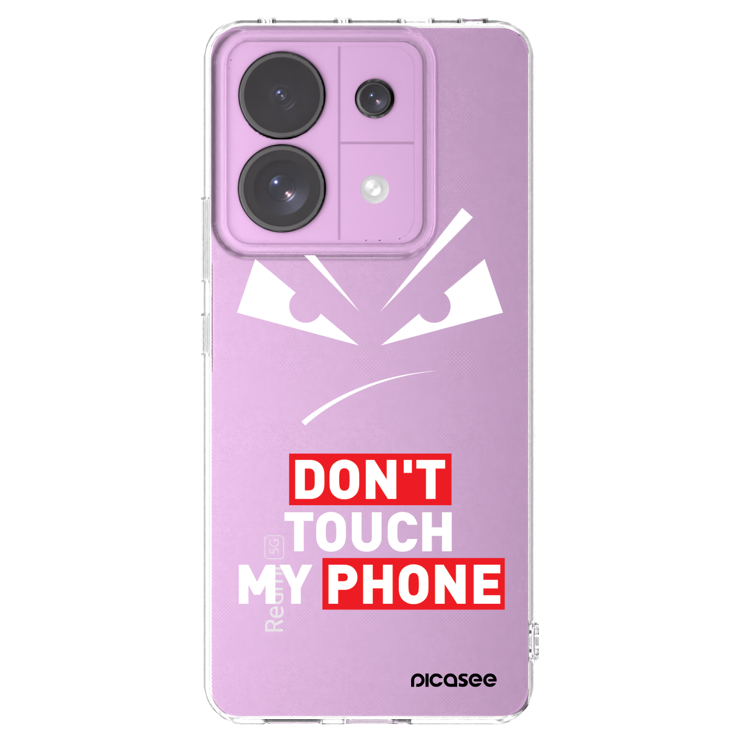 Picasee Xiaomi Redmi Note 13 Pro 5G Hülle - Transparentes Silikon - Evil Eye - Transparent