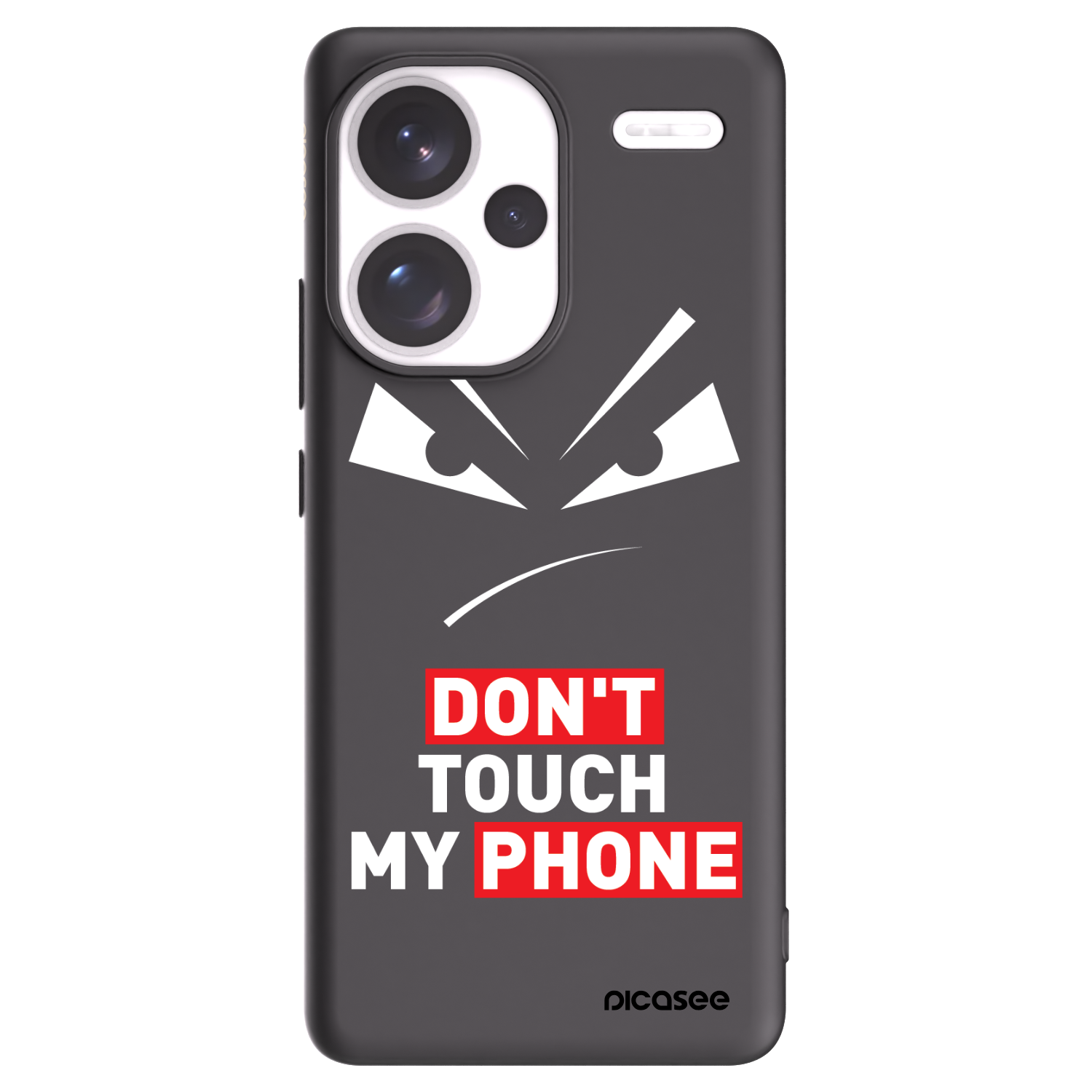 Picasee Xiaomi Redmi Note 13 Pro+ 5G Hülle - Schwarzes Silikon - Evil Eye - Transparent