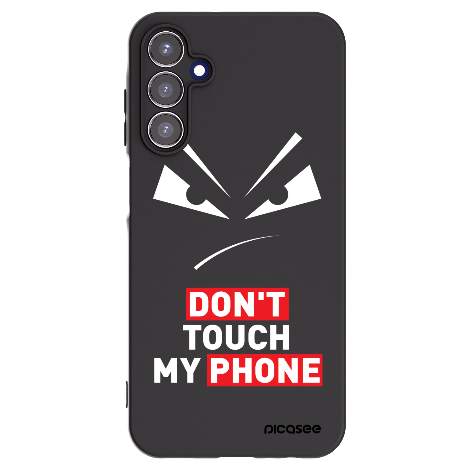 Picasee Samsung Galaxy A15 A156B 5G Hülle - Schwarzes Silikon - Evil Eye - Transparent
