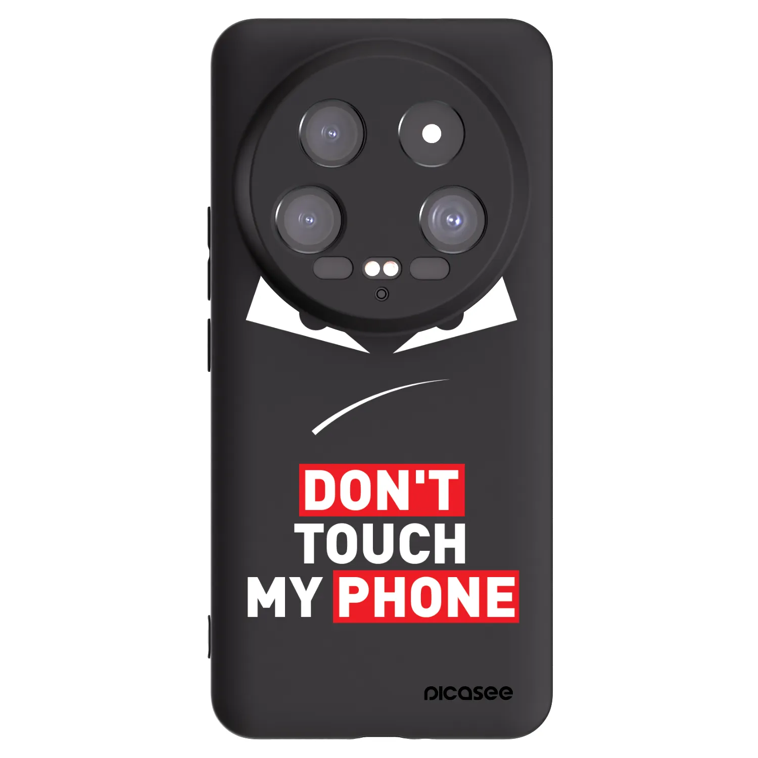Picasee Xiaomi 14 Ultra Hülle - Schwarzes Silikon - Evil Eye - Transparent