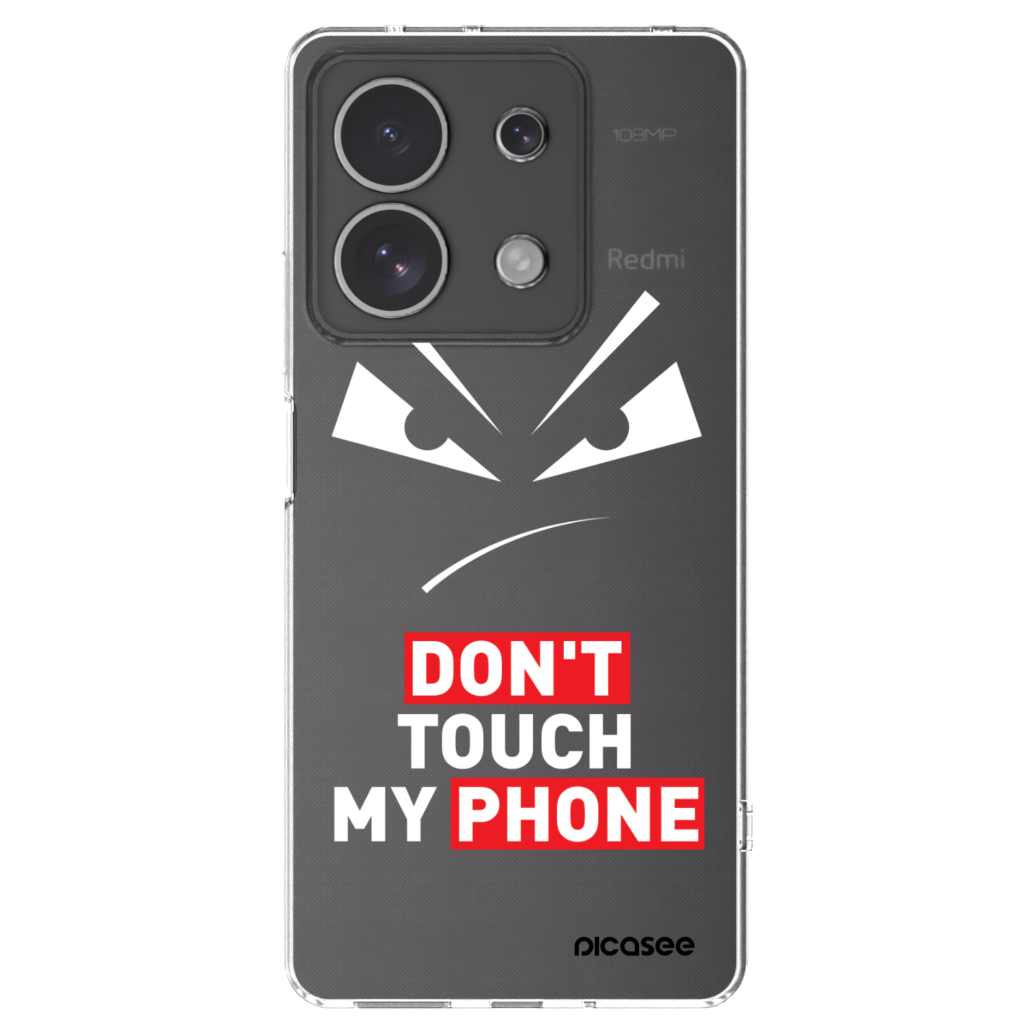 Picasee Xiaomi Redmi Note 13 4G Hülle - Transparentes Silikon - Evil Eye - Transparent