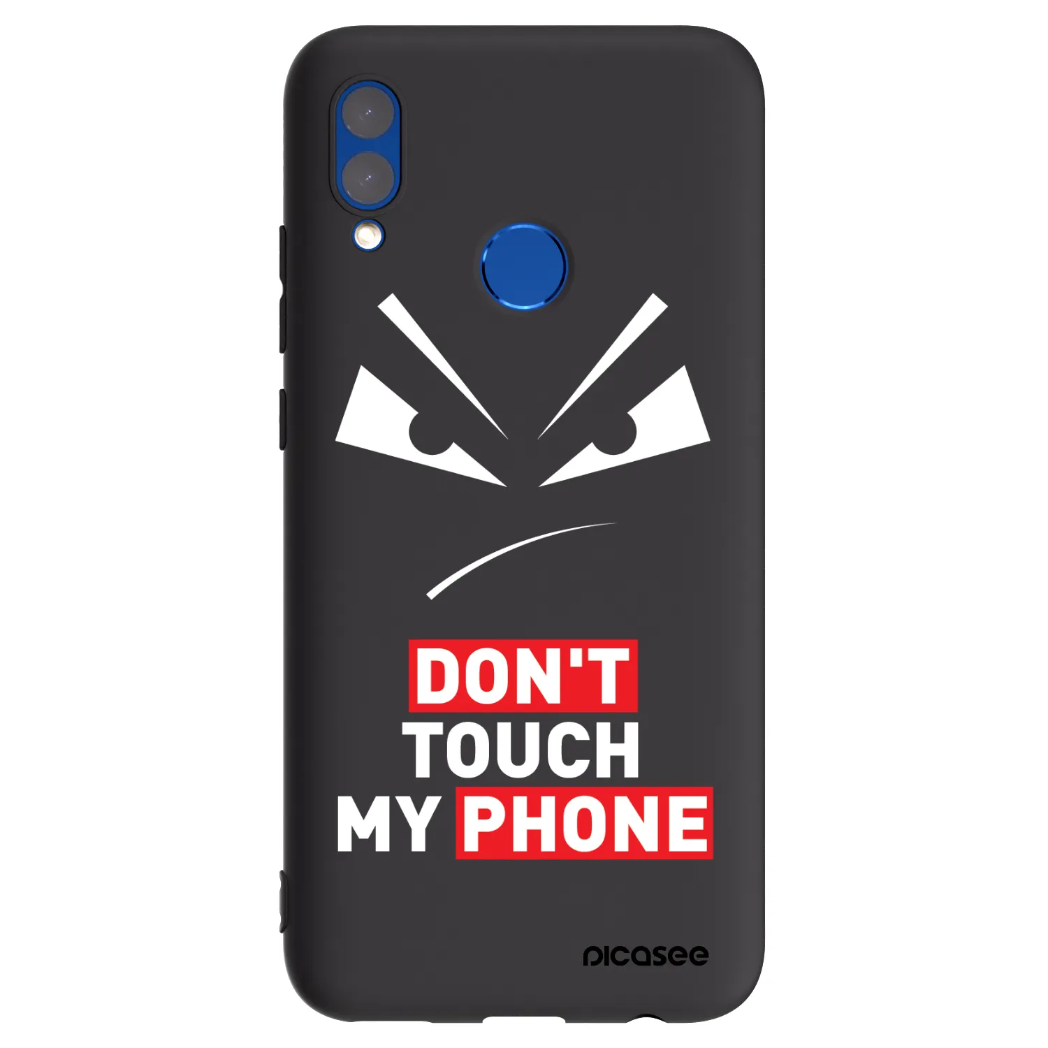 Picasee Honor 10 Lite Hülle - Schwarzes Silikon - Evil Eye - Transparent