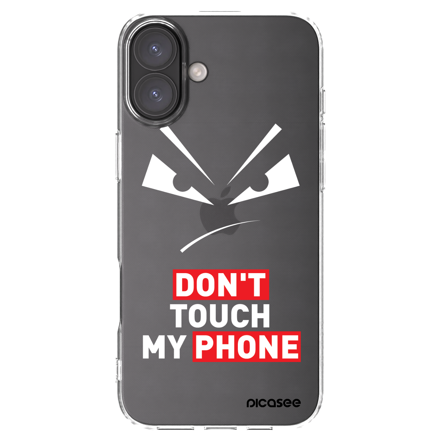 Picasee Apple iPhone 16 Plus Hülle - Transparentes Silikon - Evil Eye - Transparent