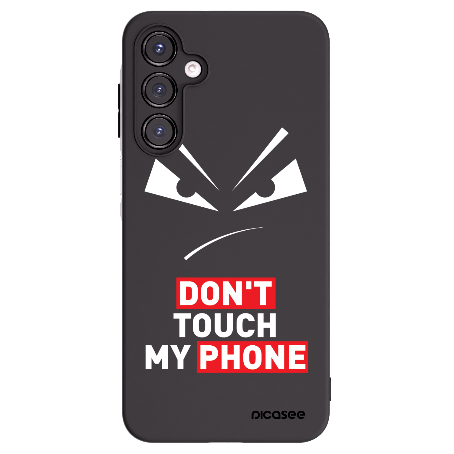 Picasee Samsung Galaxy A16 5G Hülle - Schwarzes Silikon - Evil Eye - Transparent