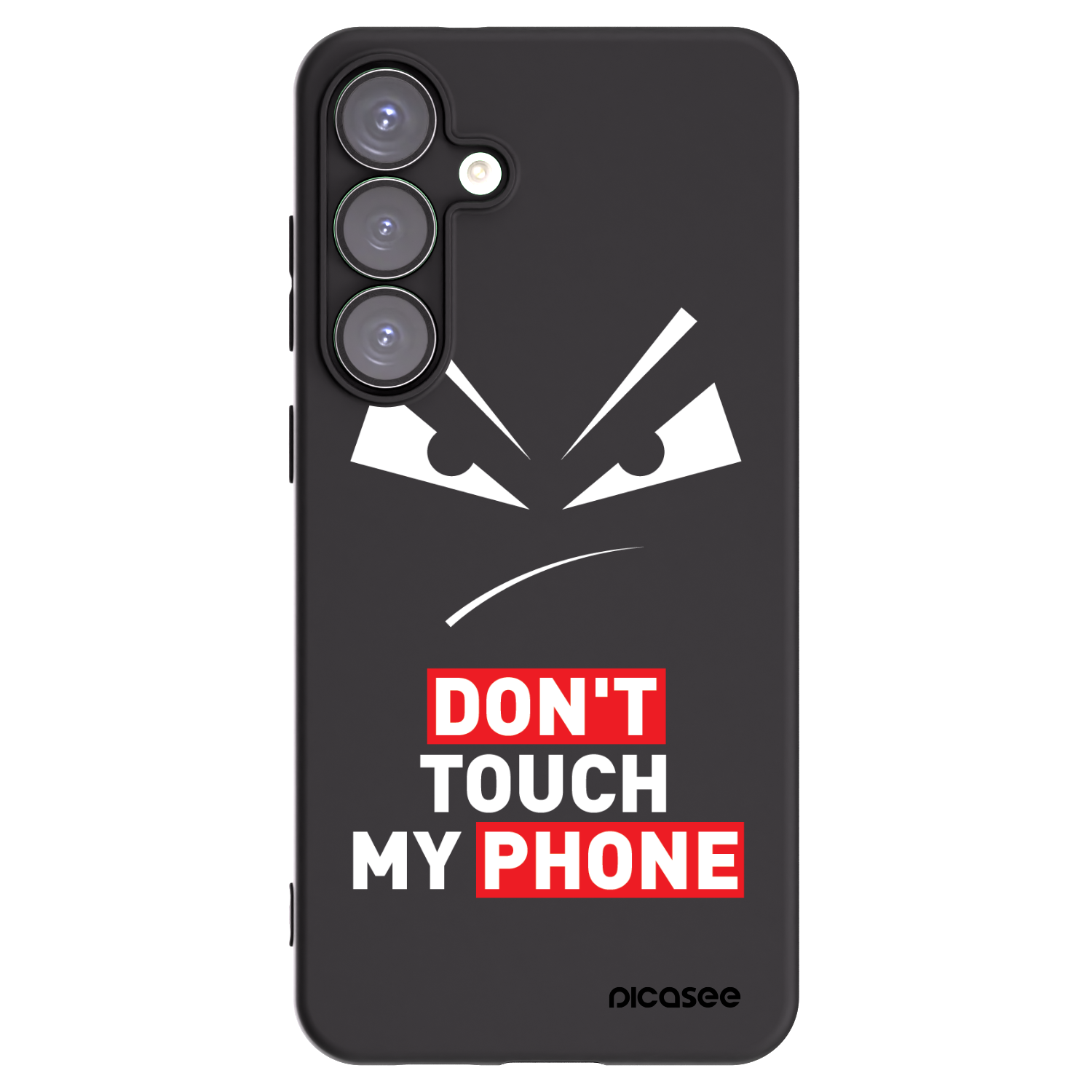 Picasee Samsung Galaxy S25+ 5G Hülle - Schwarzes Silikon - Evil Eye - Transparent