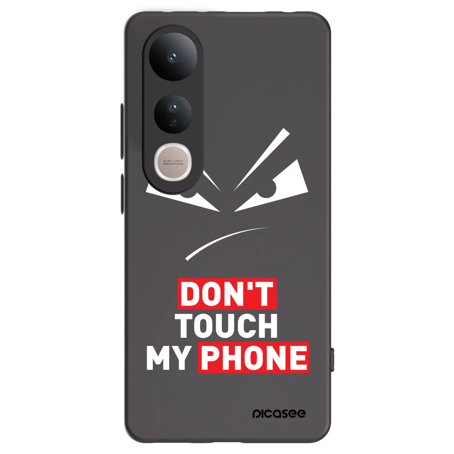 Picasee Vivo V50 Lite 5G Hülle - Schwarzes Silikon - Evil Eye - Transparent