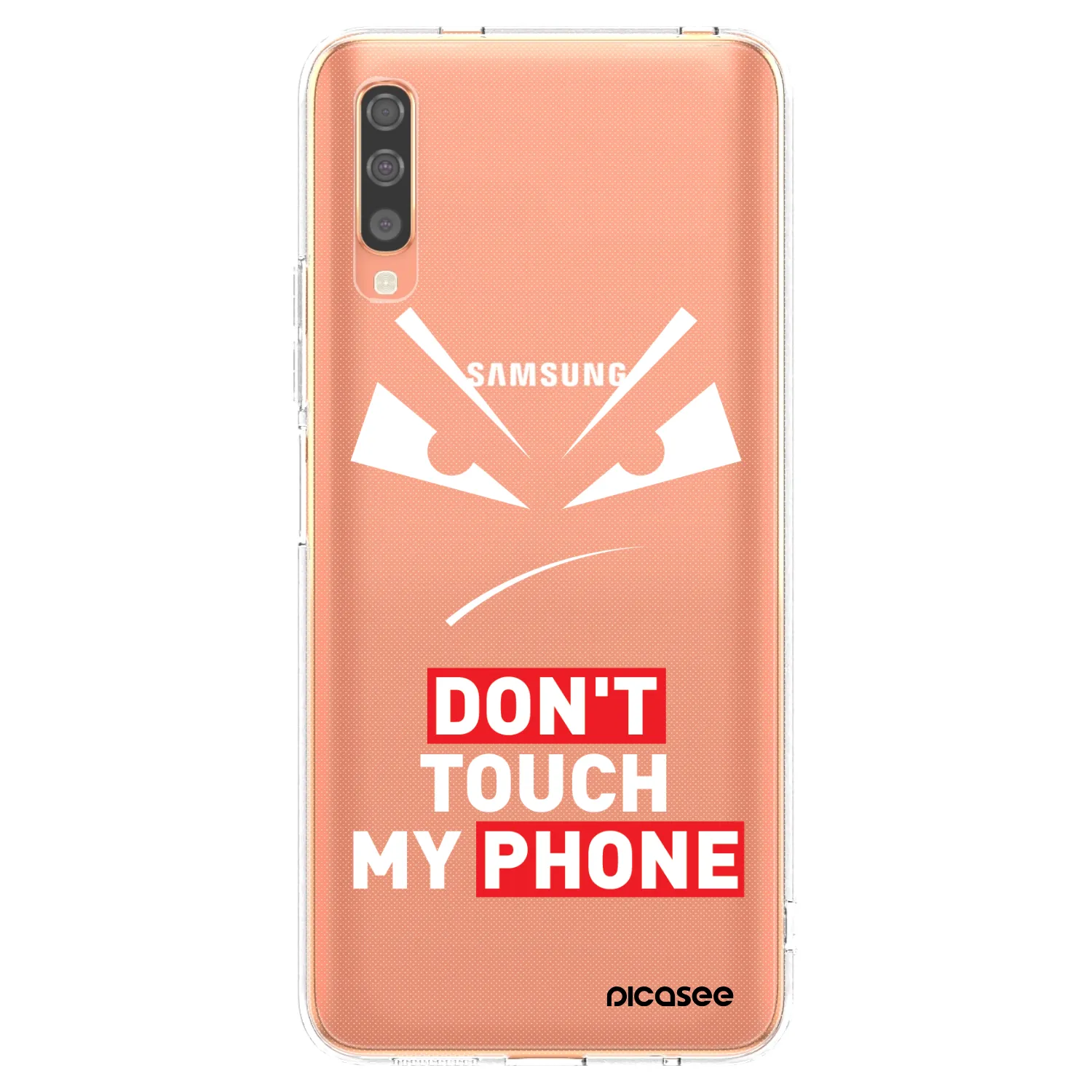 Picasee Samsung Galaxy A70 A705F Hülle - Transparentes Silikon - Evil Eye - Transparent