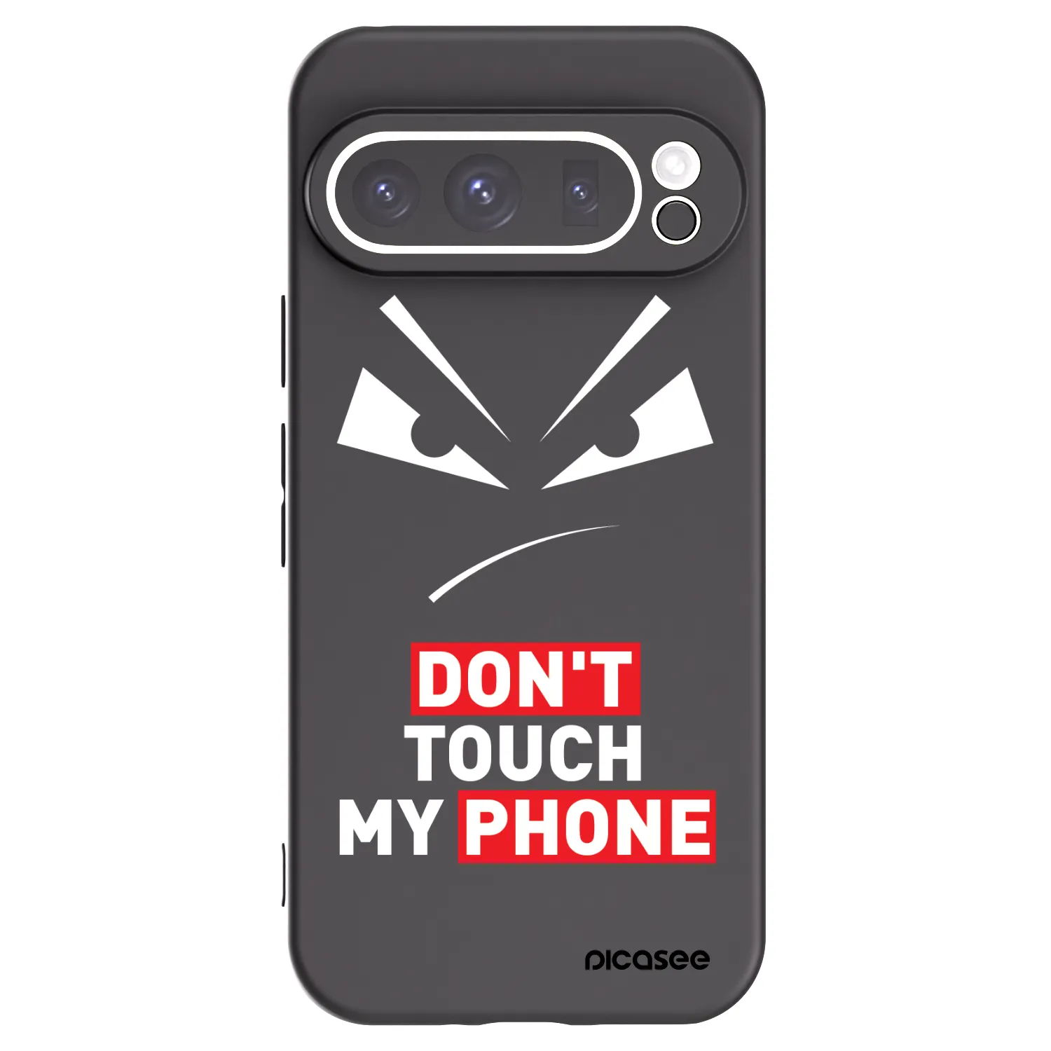 Picasee Google Pixel 9 Pro XL Hülle - Schwarzes Silikon - Evil Eye - Transparent