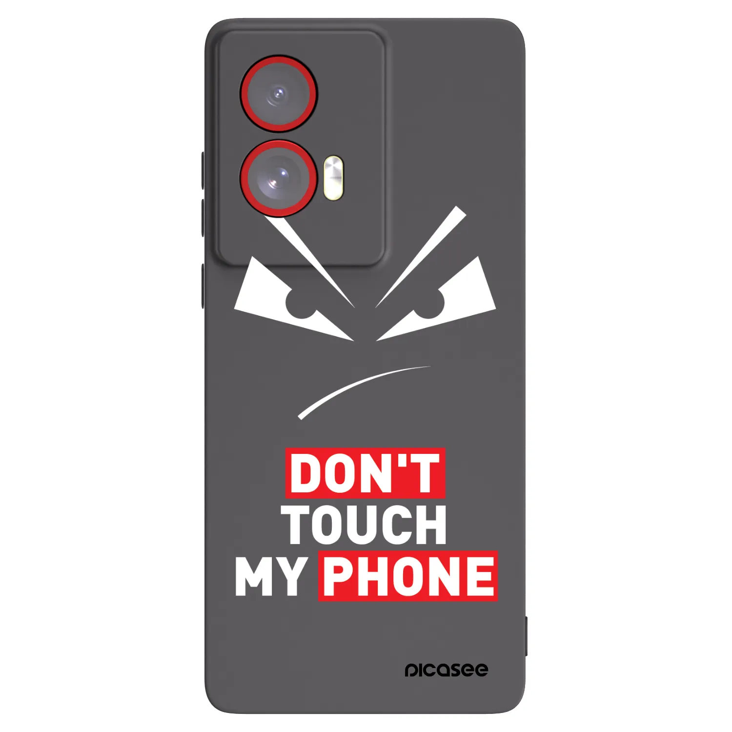 Picasee Motorola Edge 50 Fusion Hülle - Schwarzes Silikon - Evil Eye - Transparent