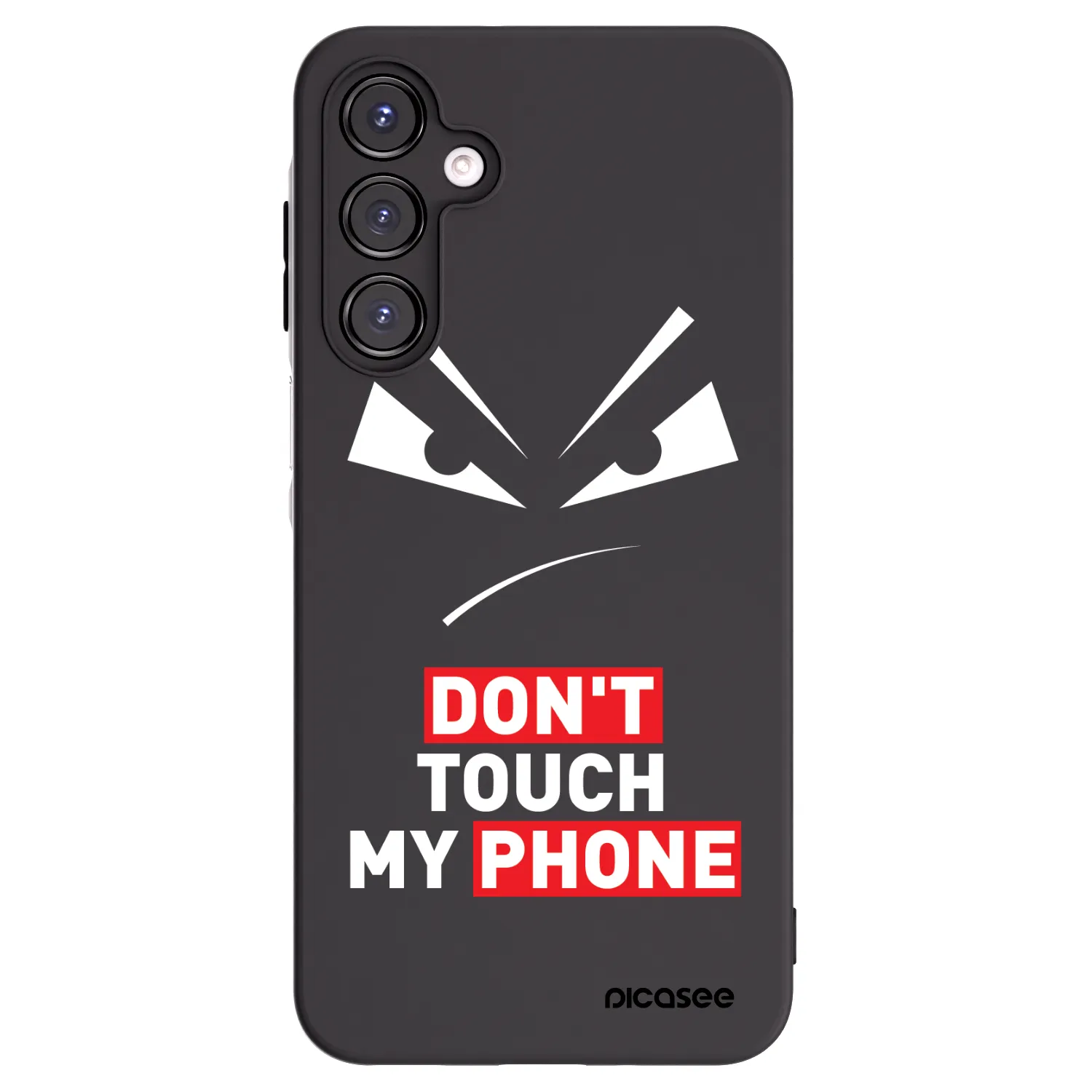Picasee Samsung Galaxy A16 4G Hülle - Schwarzes Silikon - Evil Eye - Transparent