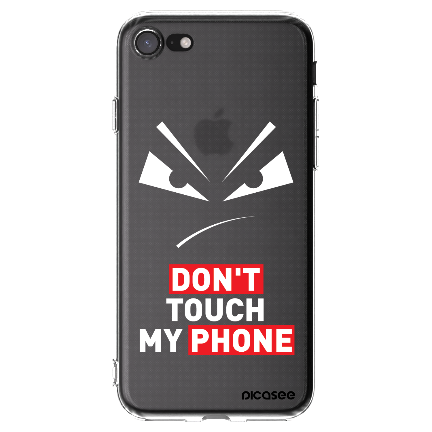 Picasee Apple iPhone 8 Hülle - Transparentes Silikon - Evil Eye - Transparent