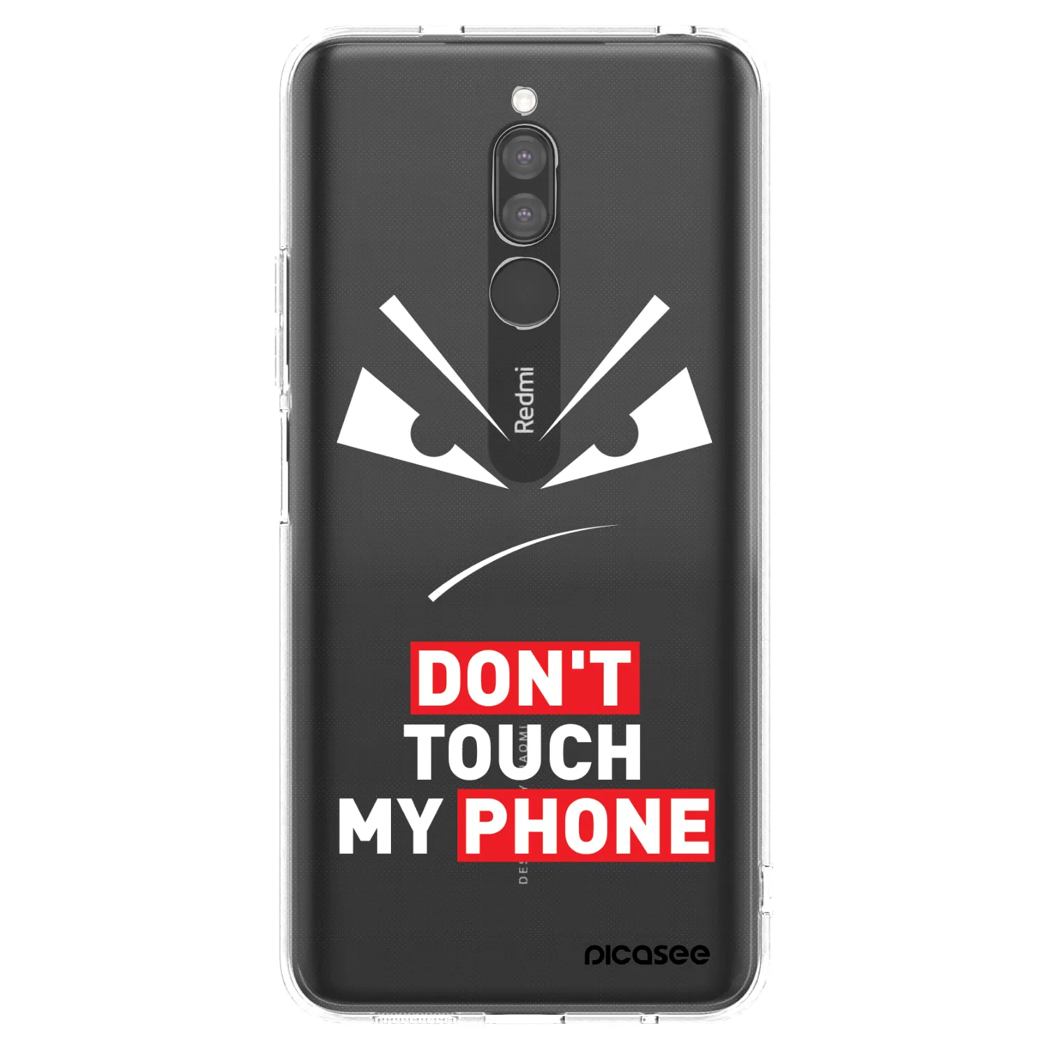 Picasee Xiaomi Redmi 8 Hülle - Transparentes Silikon - Evil Eye - Transparent