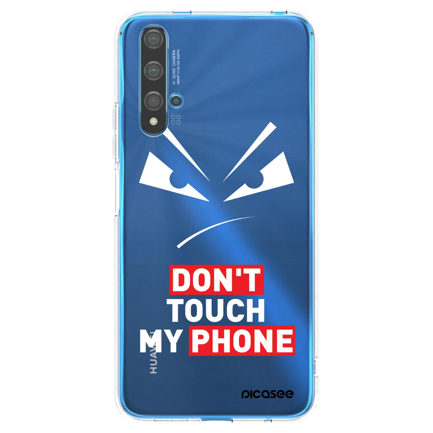 Picasee Huawei Nova 5T Hülle - Transparentes Silikon - Evil Eye - Transparent
