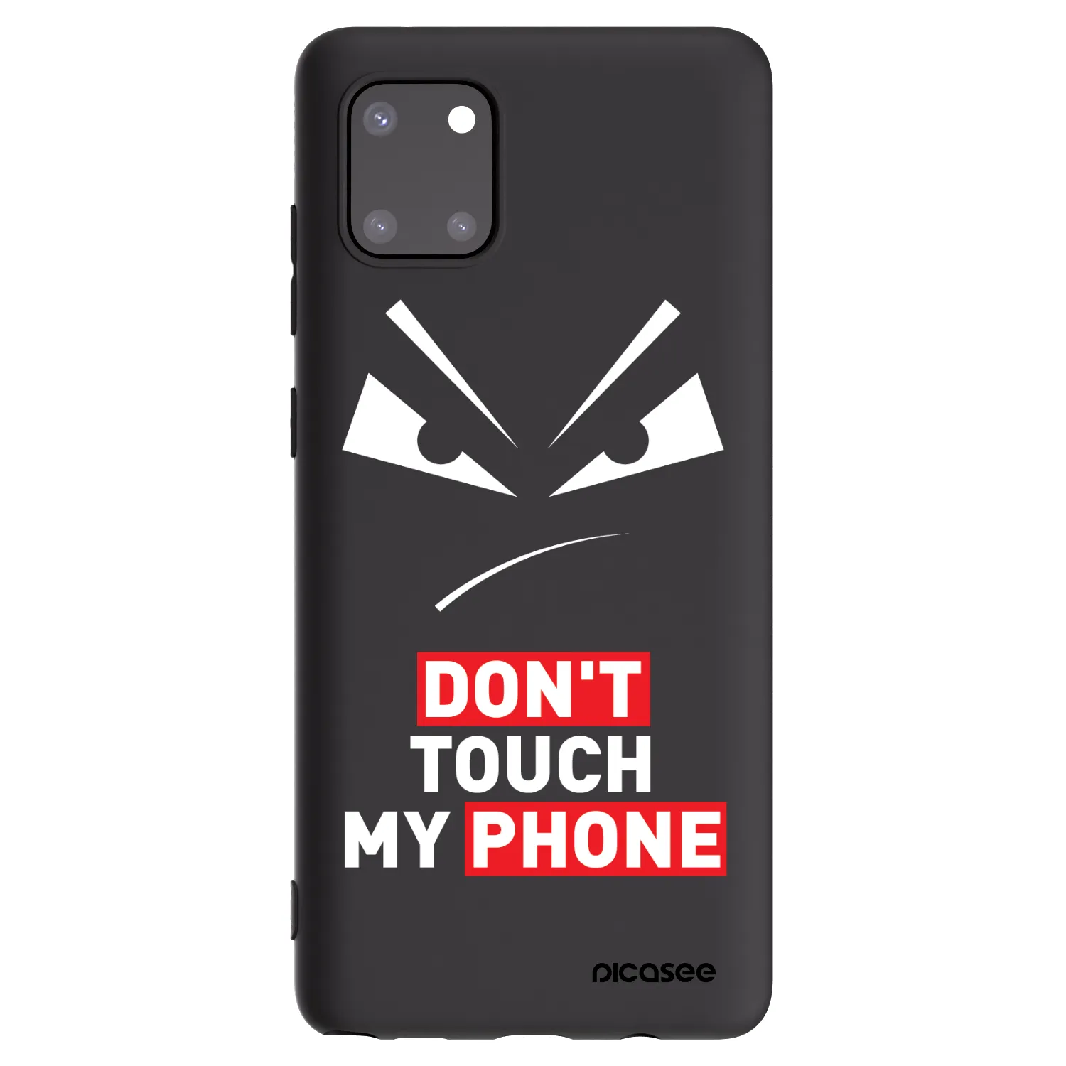 Picasee Samsung Galaxy Note 10 Lite N770F Hülle - Schwarzes Silikon - Evil Eye - Transparent