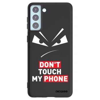 Picasee Samsung Galaxy S21+ 5G G996F Hülle - Schwarzes Silikon - Evil Eye - Transparent
