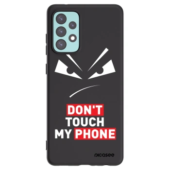 Picasee Samsung Galaxy A72 A725F Hülle - Schwarzes Silikon - Evil Eye - Transparent