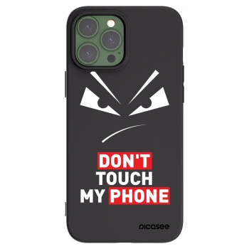 Picasee Apple iPhone 13 Pro Max Hülle - Schwarzes Silikon - Evil Eye - Transparent