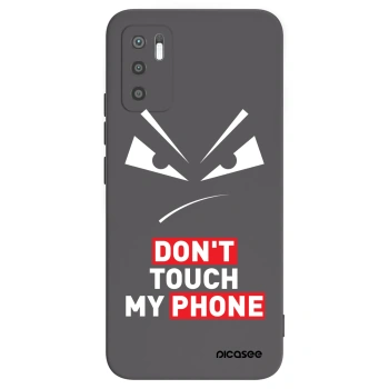 Picasee Xiaomi Redmi Note 10 5G Hülle - Schwarzes Silikon - Evil Eye - Transparent