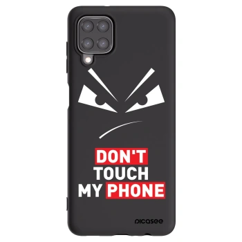 Picasee Samsung Galaxy M12 M127F Hülle - Schwarzes Silikon - Evil Eye - Transparent