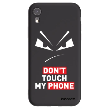 Picasee Apple iPhone XR Hülle - Schwarzes Silikon - Evil Eye - Transparent