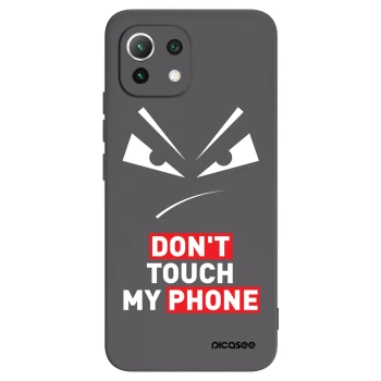Picasee Xiaomi 11 Lite 5G NE Hülle - Schwarzes Silikon - Evil Eye - Transparent