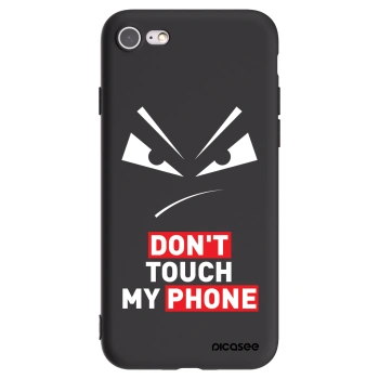 Picasee Apple iPhone SE 2022 Hülle - Schwarzes Silikon - Evil Eye - Transparent