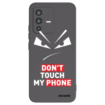 Picasee Vivo V23 5G Hülle - Schwarzes Silikon - Evil Eye - Transparent