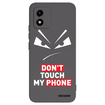 Picasee Vivo Y01 Hülle - Schwarzes Silikon - Evil Eye - Transparent