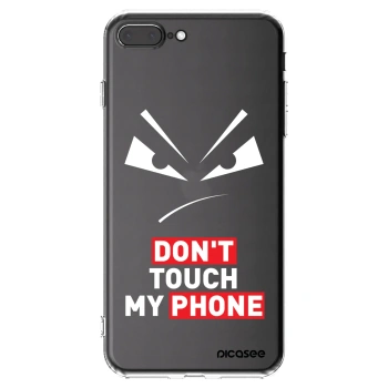 Picasee Apple iPhone 8 Plus Hülle - Transparentes Silikon - Evil Eye - Transparent