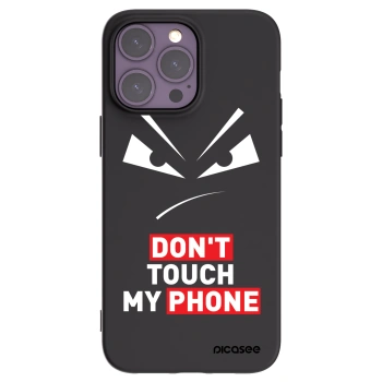 Picasee Apple iPhone 14 Pro Max Hülle - Schwarzes Silikon - Evil Eye - Transparent