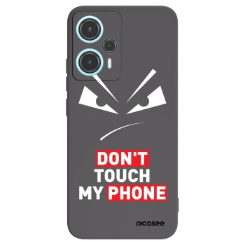 Picasee Xiaomi Poco F5 Hülle - Schwarzes Silikon - Evil Eye - Transparent