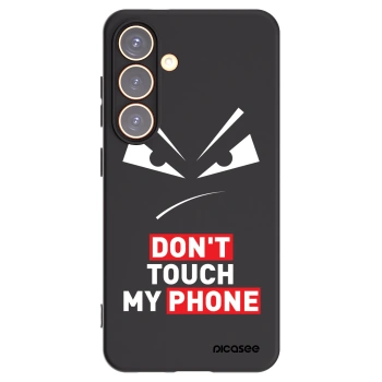 Picasee Samsung Galaxy S24 S921B 5G Hülle - Schwarzes Silikon - Evil Eye - Transparent
