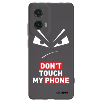 Picasee Motorola Moto G35 5G Hülle - Schwarzes Silikon - Evil Eye - Transparent