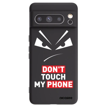 Picasee Google Pixel 8 Pro Hülle - Schwarzes Silikon - Evil Eye - Transparent