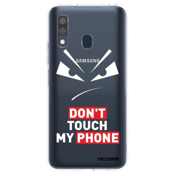 Picasee Samsung Galaxy A40 A405F Hülle - Transparentes Silikon - Evil Eye - Transparent