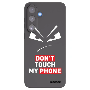 Picasee Samsung Galaxy S25 FE 5G Hülle - Schwarzes Silikon - Evil Eye - Transparent