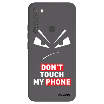 Picasee Xiaomi Redmi Note 8 Hülle - Schwarzes Silikon - Evil Eye - Transparent