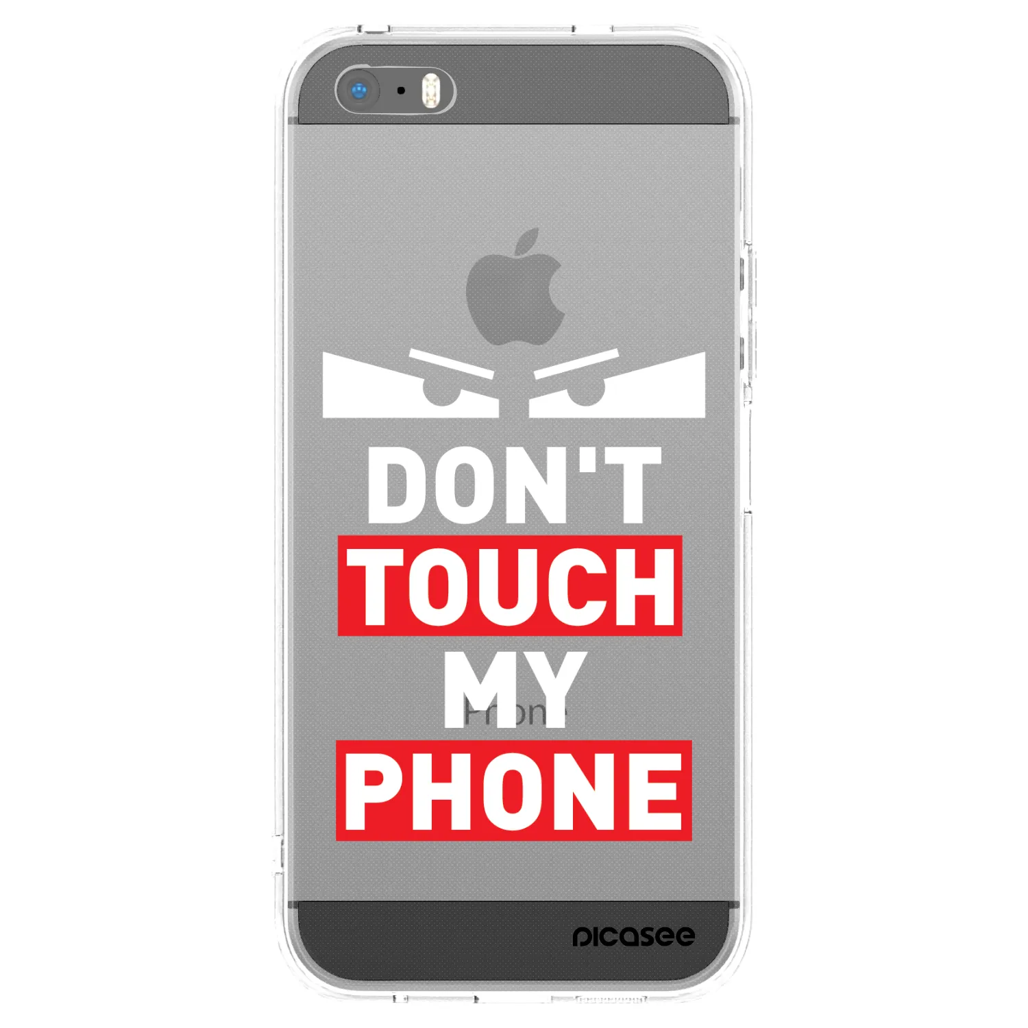 Picasee Apple iPhone 5/5S/SE Hülle - Transparentes Silikon - Shadow Eye - Transparent