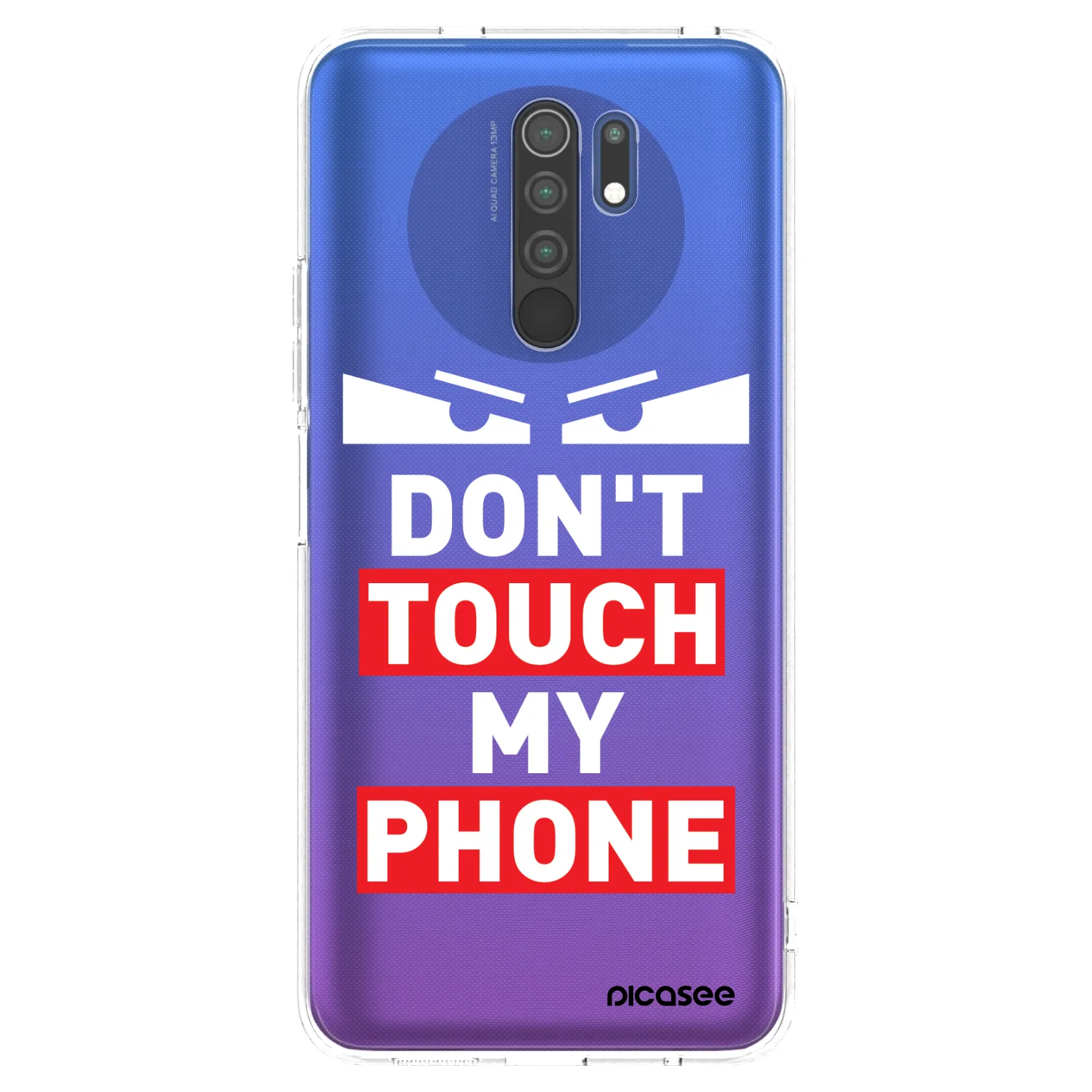 Picasee Xiaomi Redmi 9 Hülle - Transparentes Silikon - Shadow Eye - Transparent