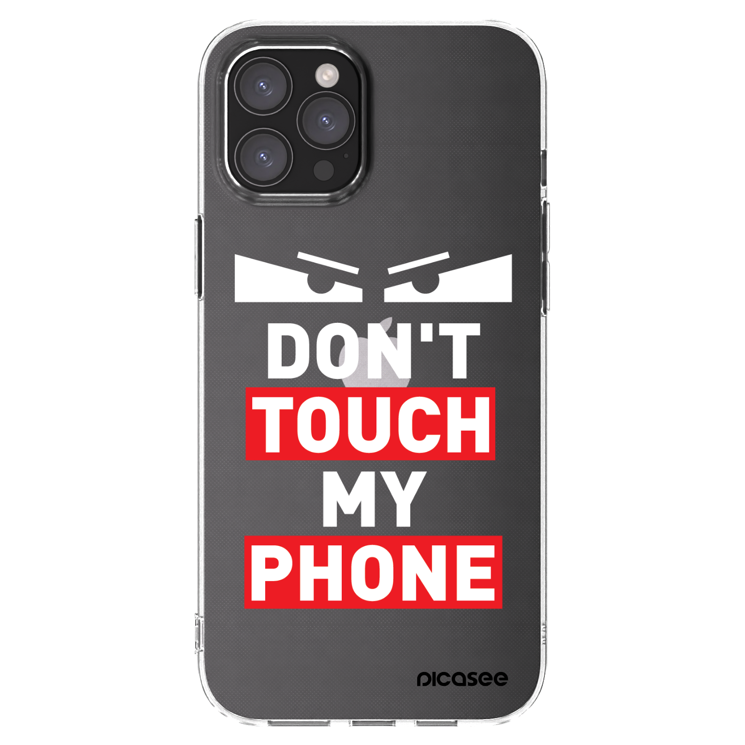 Picasee Apple iPhone 12 Pro Max Hülle - Transparentes Silikon - Shadow Eye - Transparent