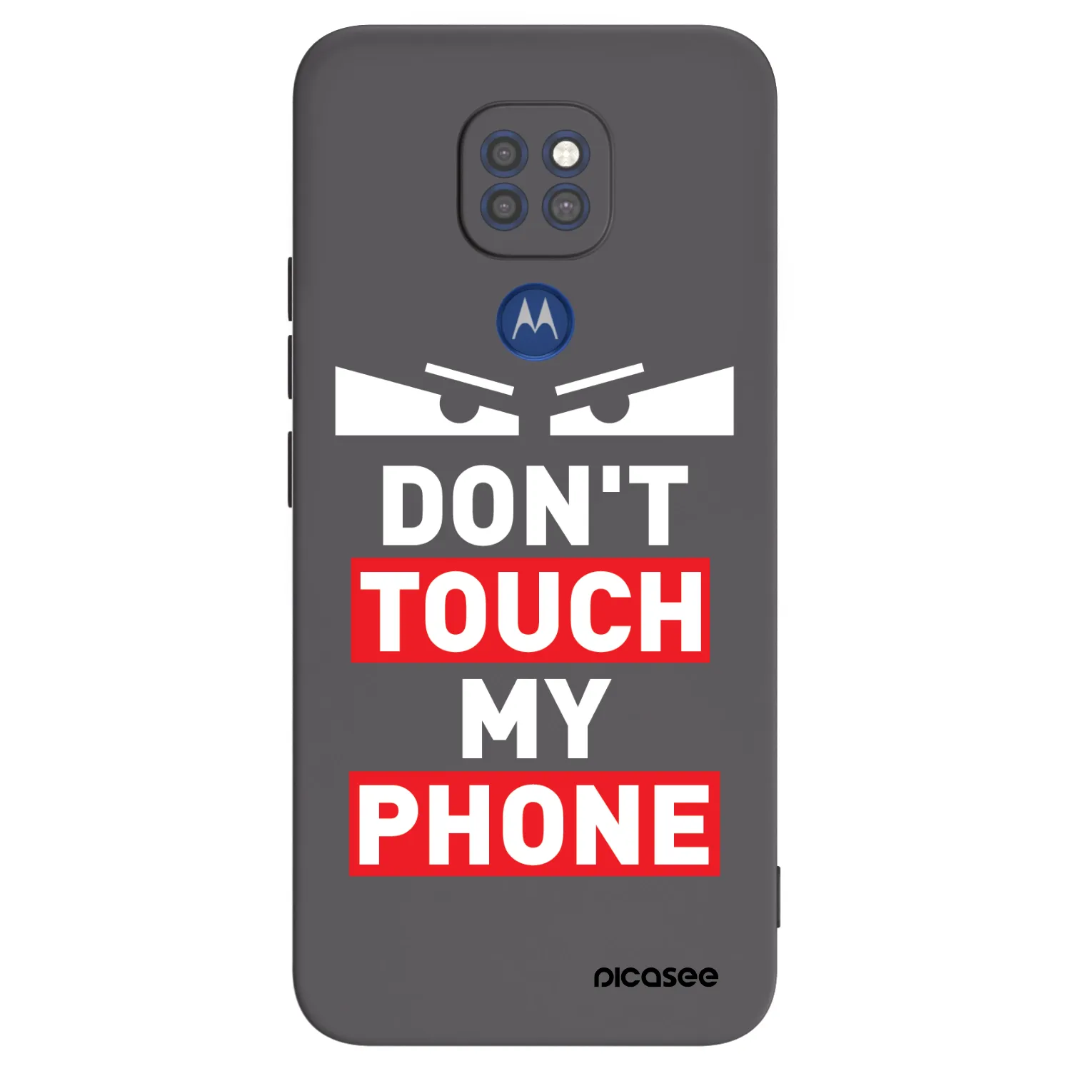 Picasee Motorola Moto G9 Play Hülle - Schwarzes Silikon - Shadow Eye - Transparent