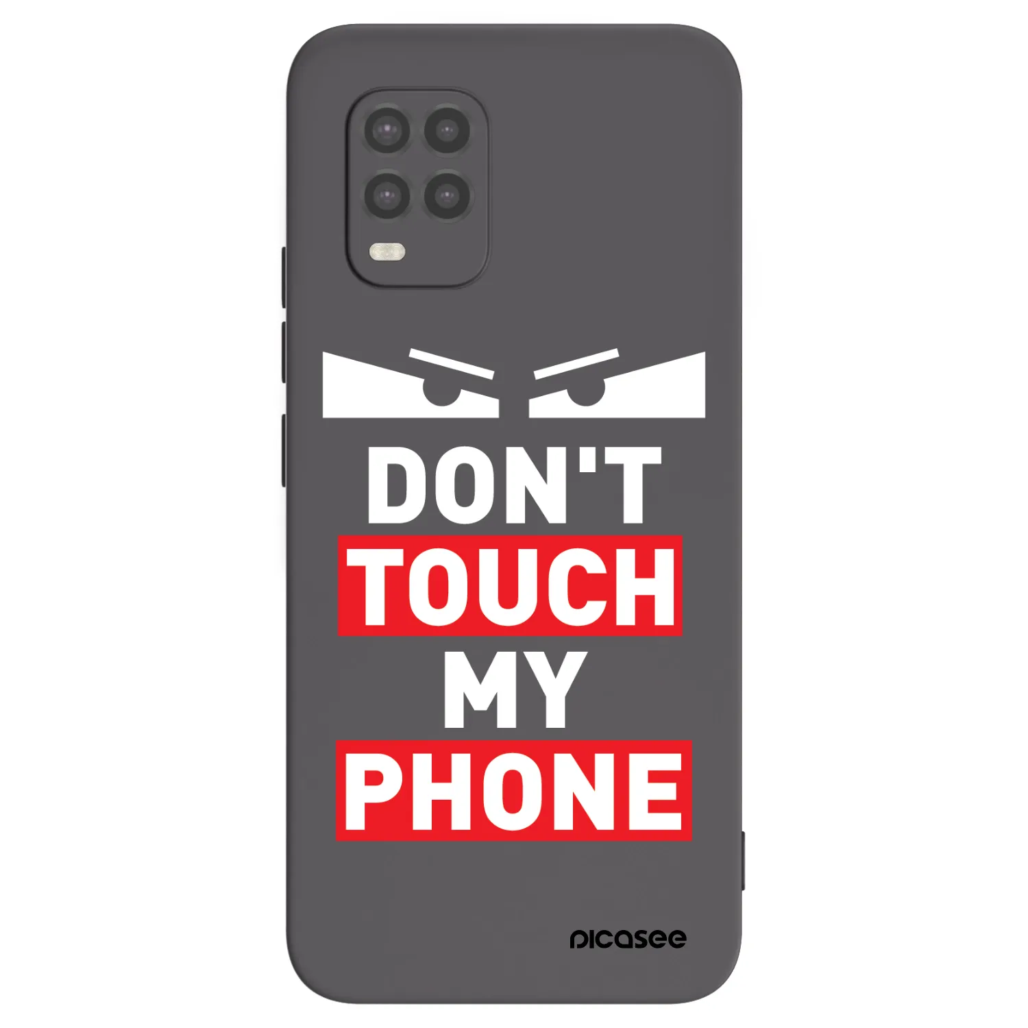 Picasee Xiaomi Mi 10 Lite Hülle - Schwarzes Silikon - Shadow Eye - Transparent