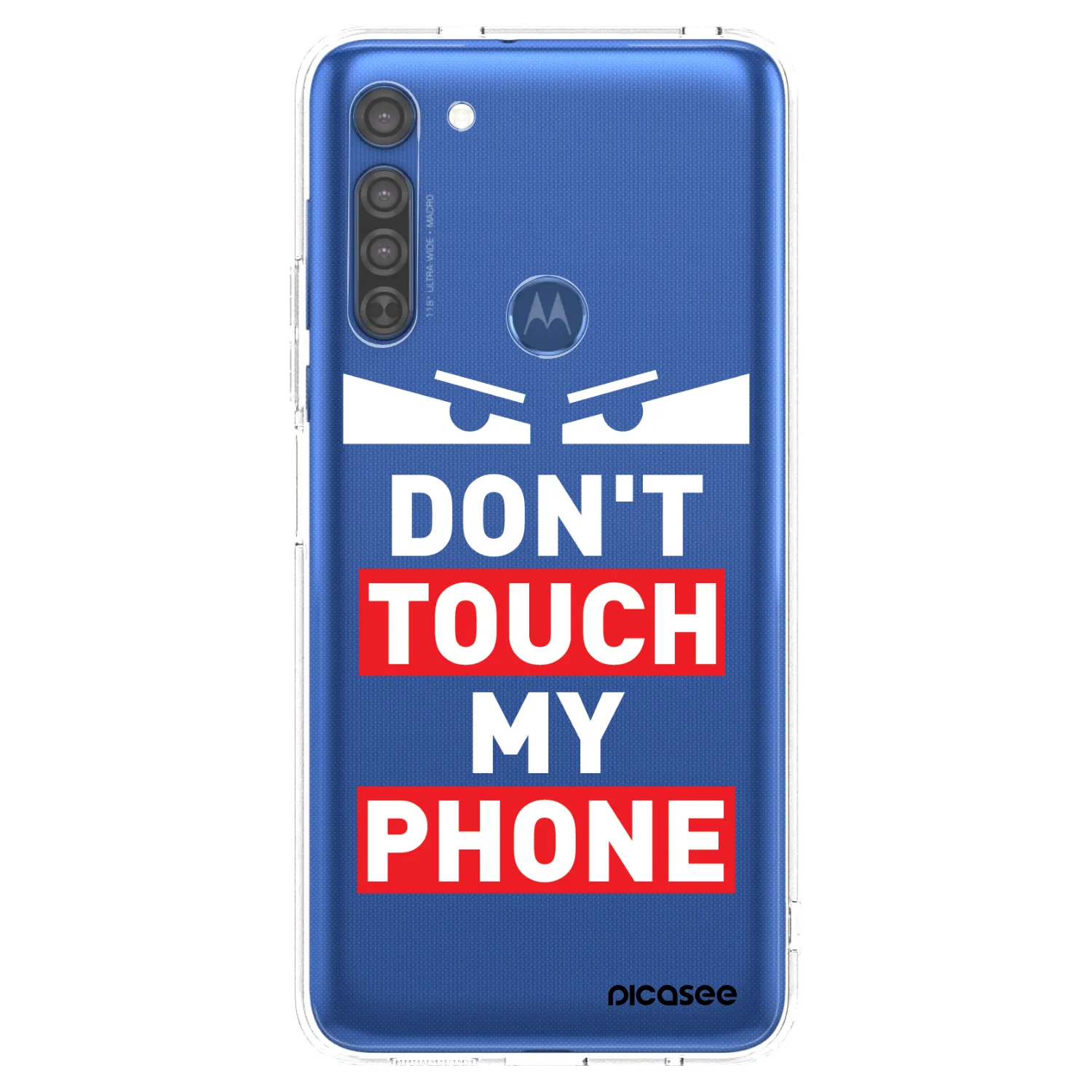 Picasee Motorola Moto G8 Hülle - Transparentes Silikon - Shadow Eye - Transparent