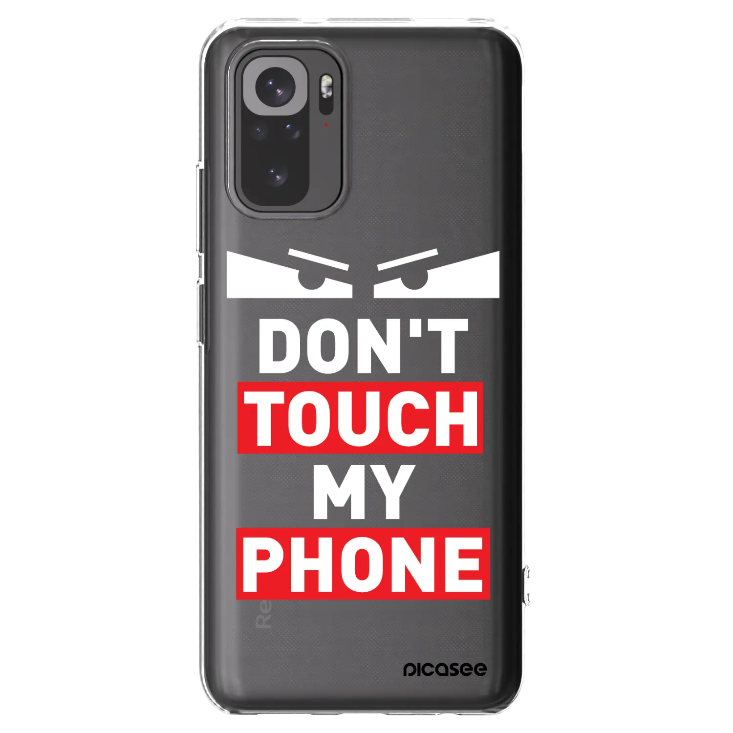 Picasee Xiaomi Redmi Note 10 Hülle - Transparentes Silikon - Shadow Eye - Transparent