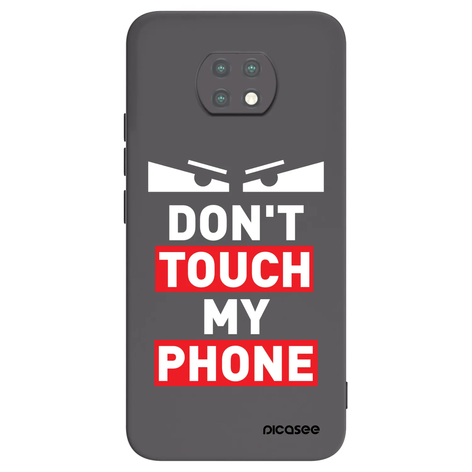 Picasee Xiaomi Redmi Note 9T Hülle - Schwarzes Silikon - Shadow Eye - Transparent