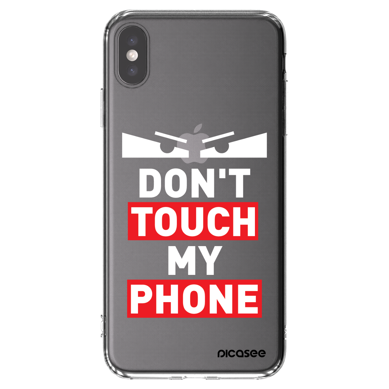 Picasee Apple iPhone XS Max Hülle - Transparentes Silikon - Shadow Eye - Transparent