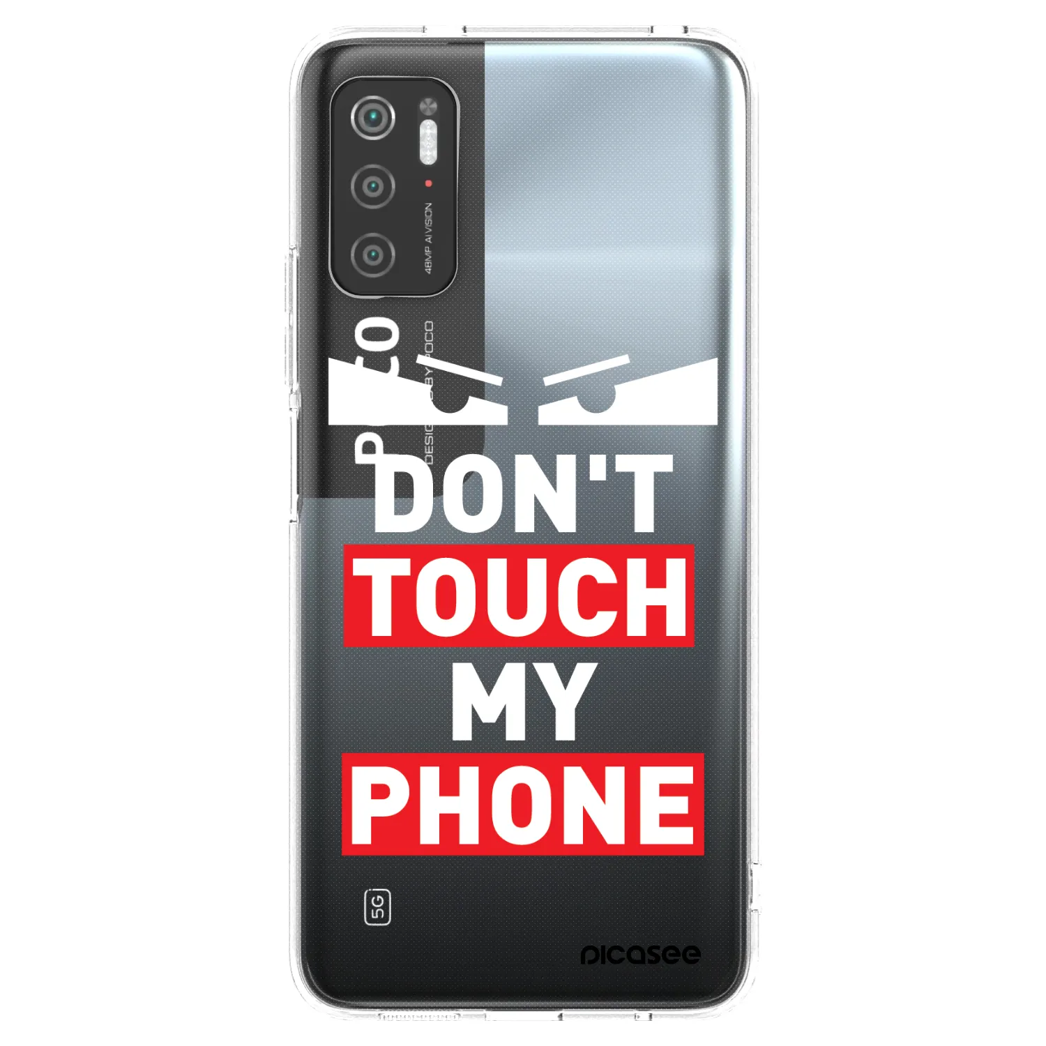Picasee Xiaomi Poco M3 Pro 5G Hülle - Transparentes Silikon - Shadow Eye - Transparent