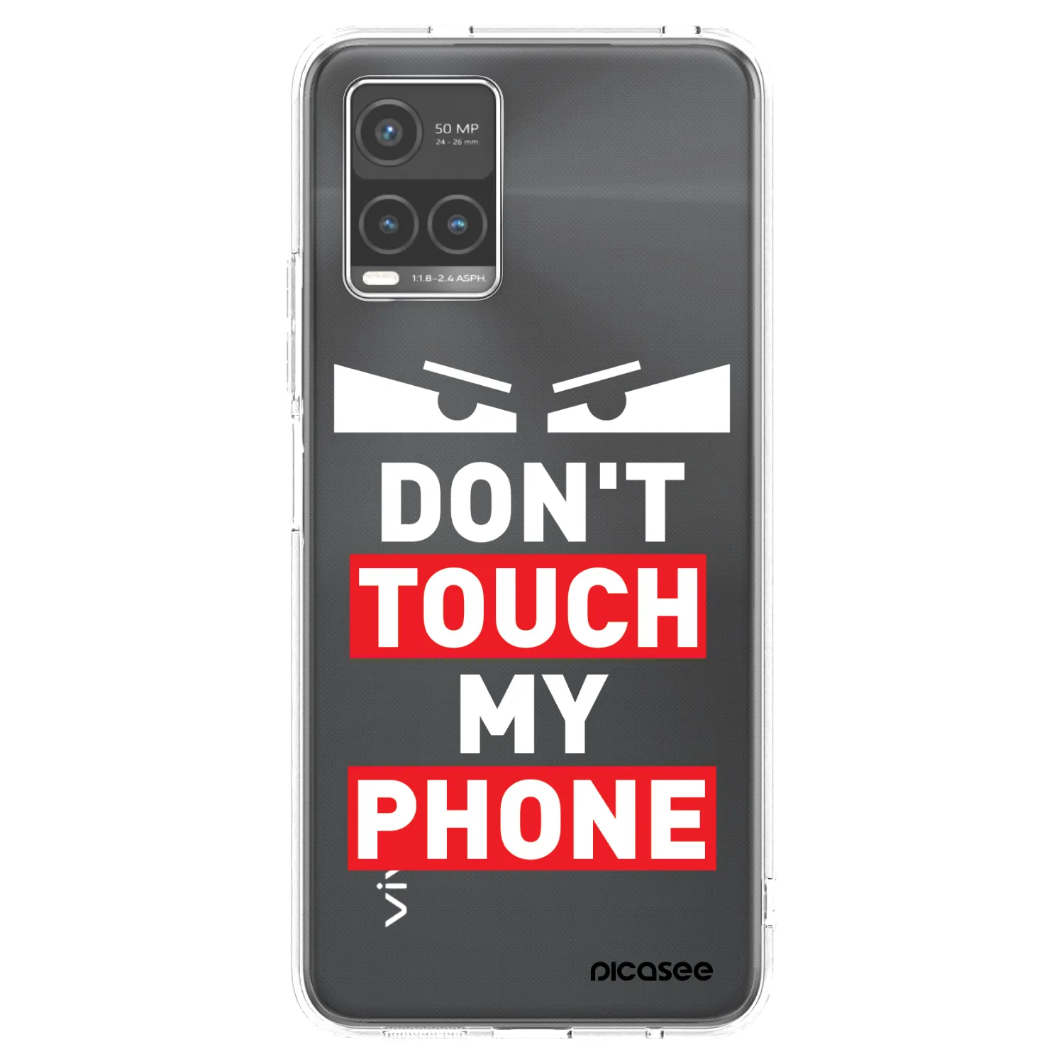 Picasee Vivo Y33s Hülle - Transparentes Silikon - Shadow Eye - Transparent