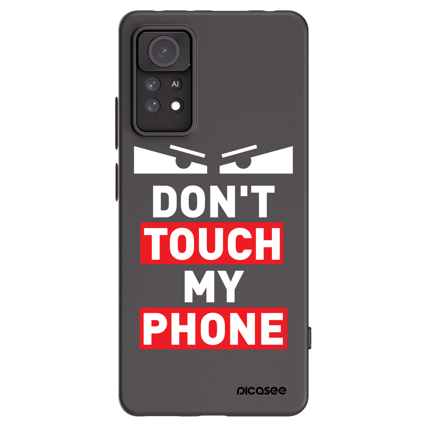 Picasee Xiaomi Redmi Note 11 Pro Hülle - Schwarzes Silikon - Shadow Eye - Transparent