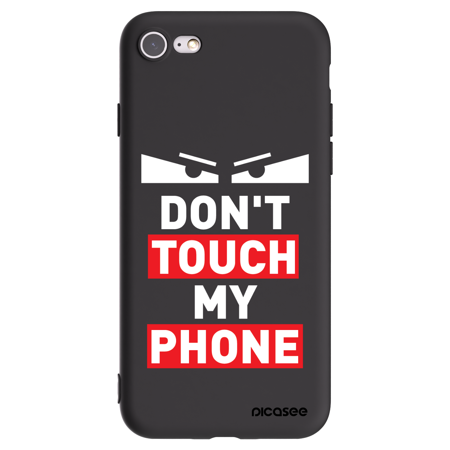 Picasee Apple iPhone SE 2022 Hülle - Schwarzes Silikon - Shadow Eye - Transparent